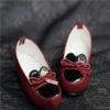 1/4 Scale BJD Doll Model Figure Red and Black Leather Shoes for Female Movable Doll Action FigureJoints Dolls Miniatures Accessories view 2