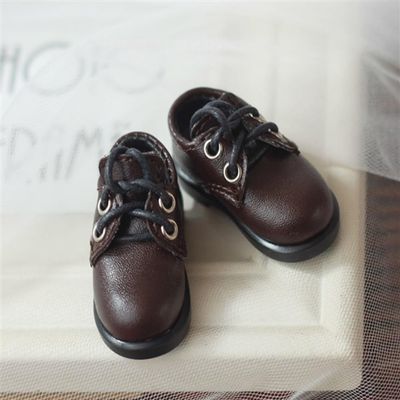 1/6 BJD Size Doll 30cm Cute Body Shoes Flat Heel Boots 1/6 Bjd Doll Shoes Doll Accessories(Brown)