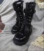 1/3 1/4 BJD Doll Model Figure Shoes Strap Mid Length Boots for Movable Doll Action Figure Accessories(Black,1/3) view 1