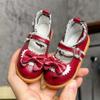 1/3 BJD Doll Shoes Lolita Lace Lace Leather Shoes for Movable Doll Action FigureJoints Dolls Miniatures Accessories(Red) view 1