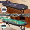 LXJIN 3 in 1 Foldable Poker Table with Reversible Game Mat, 8 Players Game Table with 8 Cup Holders, Suitable for Texas Holdem&Blackjack and Most of Poker Game. view 4