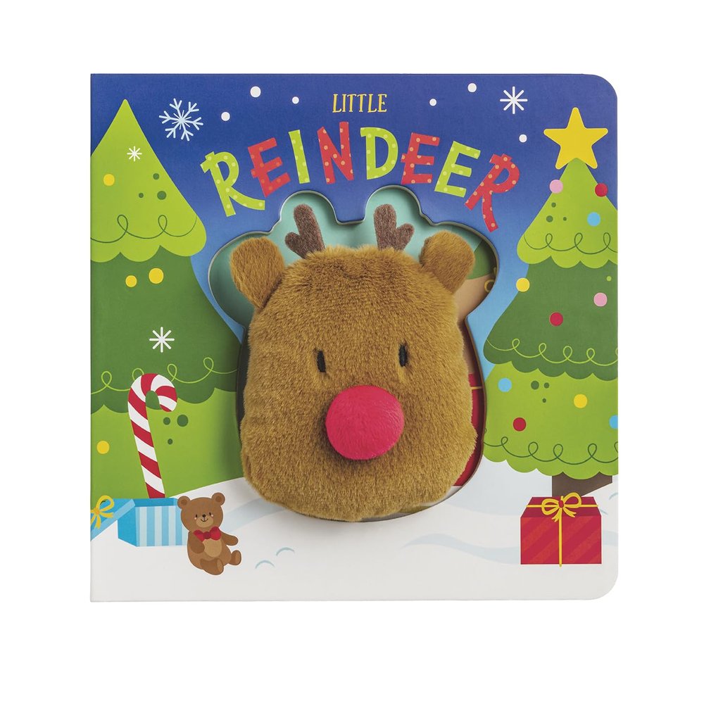 Mud Pie Kids Christmas Reindeer Plush Book