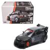 1:64 Diecast Model Car Compatible with Honda Civic EG6 Pandem Kanjozoku Matt Black and Gray with Graphics Limited Edition by Pop Race PR640163 view 4