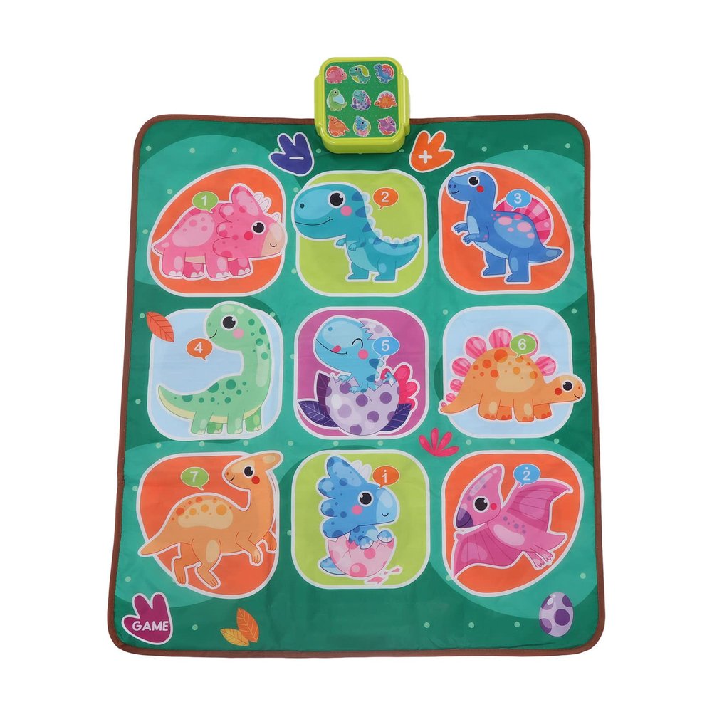 Pilipane Musical Dance Pad Electronic Dance Mat Adjustable Lighting Educational Collapsible Soft Dance Pad for Kids Adults Home Living Room Entertainment Plastic Polyester Material
