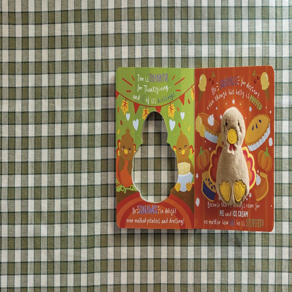 Mud Pie Kids Thanksgiving Turkey Plush Book
