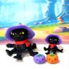 2pcs Cat in a Hat 3D Printed Articulated Cats with witch Hat 4" and 2" Black Posable and Movable Head and Joints, Halloween Cats for Halloween and Fall Holiday Decoration ACIH-2X view 4