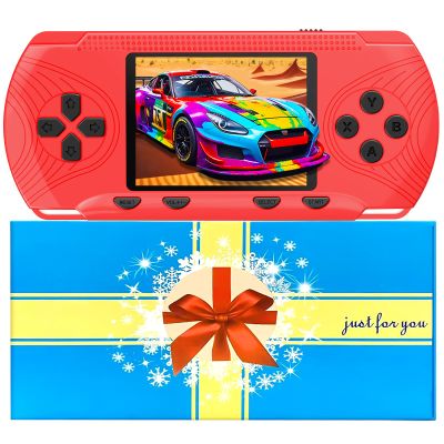 3.0" Screen Retro Handheld Game for Kids Adults - Portable 258 Preloaded Classic Video Games, Rechargeable Gaming Player for Travel Electronic Xmas Gift for Boys Girls