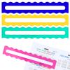 Amyhill 4 Pack Mahjong Guide Line Finder Acrylic Bright Scalloped Mahjong Rules Helper, Beginner Mah-jongg Rules Reader, Mah Jong Accessories Gift for Players Women (Colorful) view 1