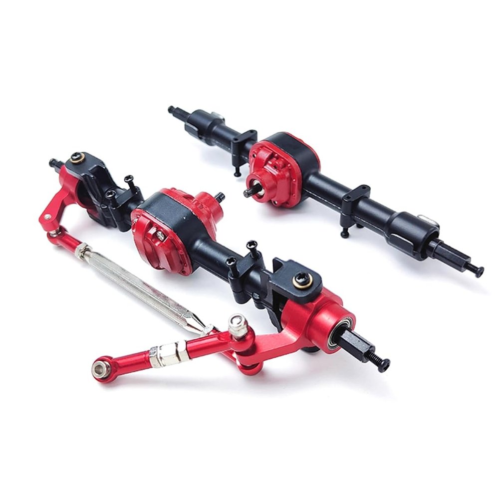 2Pcs MN82 LC79 Metal Axle Metal Gear Front and Rear Axle for Mang Cow MN82 LC79 RC Truck Car Upgrade Parts Accessories A
