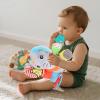 CaftyMids Baby Toys 0-6-12 Months: Elephant with Detachable Touch-Sensitive Sound Box (30 Sounds), Removable Bib, Teether, Rattle, BB Squeaker, Mirror | Attaches to Strollers, Car Seats, Carriers view 3