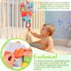 CaftyMids Baby Toys 0-6-12 Months: Elephant with Detachable Touch-Sensitive Sound Box (30 Sounds), Removable Bib, Teether, Rattle, BB Squeaker, Mirror | Attaches to Strollers, Car Seats, Carriers view 4