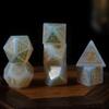 7pcs Polyhedral Dice Set  Vintage Dragon Engraved Gemstone Style Dice for DND, Dungeons & Dragons, RPG Tabletop Games (Opal) view 3