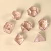 7pcs Polyhedral Dice Set  Vintage Dragon Engraved Gemstone Style Dice for DND, Dungeons & Dragons, RPG Tabletop Games (K9 Crystal  Pink) view 3