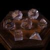 7pcs Polyhedral Dice Set  Vintage Dragon Engraved Gemstone Style Dice for DND, Dungeons & Dragons, RPG Tabletop Games (K9 Crystal  Purple) view 3