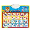 Korean Alphabet Poster for Kids, Interactive Alphabet Wall Chart, Learn Korean Letters and Words, Korean Learning Toys for Beginners view 2