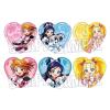 Bellhouse Futari wa Pretty Cure Max Heart Trading Heart Tin Badge Action Version, 1 Box, Approx. W 2.2 x H 2.0 inches (57 x 52.5 mm), Tin view 1