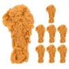 Beaupretty 8pcs Artificial Fried Chicken Legs, Realistic Drumstick Model, Lifelike Food Prop for Kitchen, Restaurant, Home Party Decoration, Photography Display, Chocolate, PVC, 3. 34 X 1. 77 X 1. 10 view 1