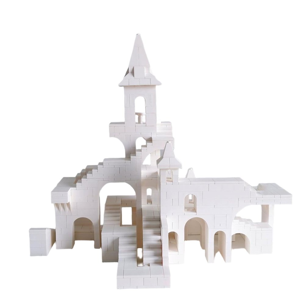 AIYIMUSIDEEN White Imagine Building BlockArchitecture Building Blocks Suitable for Adults
