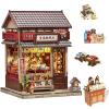 Endless Limit Book Nook Kit - DIY Miniature Japanese Fan House, 3D Wooden Puzzle Dollhouse with LED Lights, Tiny Bookend & Creative Bookshelf Decor, Crafts Gifts for Adults view 1