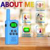 POKPOW Walkie Talkies for Kids 2 Pack, Toys for Ages 4-13 Year Old Boys Girls with Flashlight LCD Screen, Long Range 22 Channels 2 Way Radio Indoor Outdoor Adventure Easter Xmas Birthday Gifts (Blue) view 2