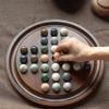 Peg Solitaire - Travel Games Sets, Natural Crystal Stone Chess Pieces, Solid Wood Chessboard, Single Noble view 3