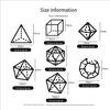 7pcs Polyhedral Dice Set  Vintage Dragon Engraved Gemstone Style Dice for DND, Dungeons & Dragons, RPG Tabletop Games (Natural Rose Quartz) view 2