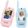 vilicert Video Walkie Talkie Toys for Age 3-12 Boys Girls, 2 Pack Walkie Talkies with Screen, Long Range 2 Way Radio with 4 Voice Effects, Christmas Birthday Gifts for Kids Indoor Outdoor Camping view 1