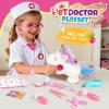 Alritz Unicorn Doctor Kit for Girls - Pretend Play Toys with Stethoscope, Carrying Bag, Vet Costume, Kids Doctors Play Set for Ages 3 4 5 +, Birthday Ideas view 2