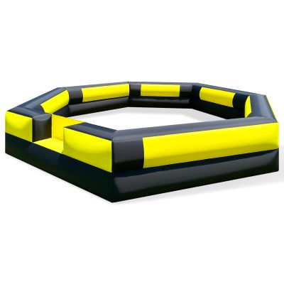 15Ft Gaga Ball Pit Inflatable with Built-in Blower Indoor & Outdoor Portable Gaga Ball Pit Blow Up Gaga Pit Game Court for Backyard, Camp, Family Fun