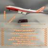 Airplane Model 18.5 Inch 1: 150 Scale Models Jet Airplane Prototype B747 Plane Diecast Collectibles Resin Aircraft Model for Collection Or Gift(Red,Upgraded) view 2