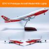 Airplane Model 18.5 Inch 1: 150 Scale Models Jet Airplane Prototype B747 Plane Diecast Collectibles Resin Aircraft Model for Collection Or Gift(Red,Upgraded) view 4