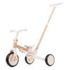 7 in 1 Baby Tricycle, Foldable Toddler Tricycle with Removable and Adjustable Parent Handle, Toddler Push Bike with Removable Pedal, Canopy, and Guardrail, Tricycle for 12-72 Months (Light Brown) view 4
