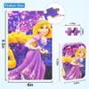 Puzzles for Kids Ages 4-8,Kids Puzzls in a Metal Box,60 Pieces Long Hairs Princess Small Puzles,Kid Boys Girls Learning Educational Puzzle Packed in Tin Box view 4