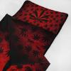 Axolotl Red Black Leaf Nap Mat, Vintage Elegant Leaf Rolled Napping Mat, Gothic Botanical Tree Leaves Sleeping Bag for Teens, Retro Farmhouse Leaves Slumber Bag for Travel Camping, 60" L*21" W view 4