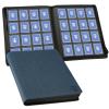 16 Pocket Toploader Binder,Holds 640 3x4 Toploader Hard Cases,Sleeves Card Collection Binder,20 Double Sided Pages,Compatible with Trading & Sports Holder (Dark Blue) view 1