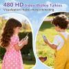 Video Walkie Talkies for Kids, 2 Pack Rechargeable Kids Walkie Talkies, Screen Display & Voice Changer, Indoor Outdoor for Boys and Girls Ages 3-12 (Blue & Pink) view 2