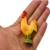3 Pcs Farm-Themed Mini Chicken Figurines  Realistic Resin Rooster, Hen & Chick Models, Tiny Animal Statues for Miniature Farm Scene, Fairy Garden, Micro Landscape, Desk, Cake & Craft Decorations view 3