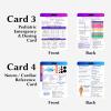 EMT Pocket Guide & Paramedic Flashcards - EMT Cards with Medical References for Work & School Essentials - 2025 Edition Badge Cards for EMS & First Responders view 3