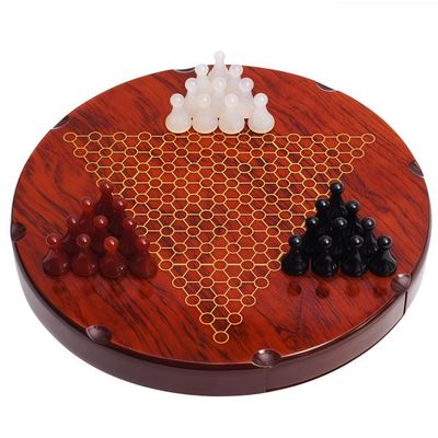Natural Crystal Jade Chinese Checkers Board Game - Travel Games Sets, Chinese Decor & Gifts, Chinese New Year Decor