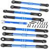 hopsupRC RC Adjustable Turnbuckles Links Upgrades Parts for 1/16 Mini E-Revo Summit Truck RC Car.Aluminum Front Rear Adjustable Turnbuckles Camber Links Toe Link Hops Up,Navy Blue view 1