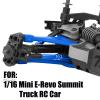 hopsupRC RC Adjustable Turnbuckles Links Upgrades Parts for 1/16 Mini E-Revo Summit Truck RC Car.Aluminum Front Rear Adjustable Turnbuckles Camber Links Toe Link Hops Up,Navy Blue view 2