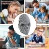 Vdaxvme Glowing Deformable Vertical Stripes Skull Art Piece Structure For Desk Display And Creative Gift Ideas Modern Skull Display Piece view 2
