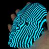 Vdaxvme Glowing Deformable Vertical Stripes Skull Art Piece Structure For Desk Display And Creative Gift Ideas Modern Skull Display Piece view 3