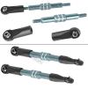 hopsupRC RC Adjustable Turnbuckles Links Upgrades Parts for 1/16 Mini E-Revo Summit Truck RC Car.Aluminum Front Rear Adjustable Turnbuckles Camber Links Toe Link Hops Up,Titanium view 4