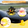 Jyeennar 2Pcs Cowboy Rubber Ducks with Hats, Sunglasses, Skirts for Dashboard Accessories, Rubber Ducks for Jeeps for Bath Toy Car Ornament Party Favors view 3