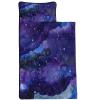 Axolotl Galaxy Starry Nap Mat, Purple Tie Dye Sky Sleeping Mat, Purple Gradient Romantic Starry Slumber Bag for Teens, Galaxy Sky Night Roll up Portable Sleeping Bag for Travel, 50" L*21" W view 3