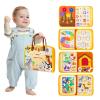 Jollybaby Montessori Activity Busy Book for Toddlers, Preschool Educational Learning Busy Board for 3 Year Old, Felt Quiet Book Birthday Gift - Farm view 1