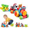 Beacron Toddler Toys for 1 Year Old Boy Gifts: Learning Animal Train Set for 1 2 3 Old Boy and Girl, Forest-Themed Push Car Baby Toy for 12-18 Months, 1st First Birthday Gifts for Toddlers 1-2 view 1