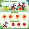 Beacron Toddler Toys for 1 Year Old Boy Gifts: Learning Animal Train Set for 1 2 3 Old Boy and Girl, Forest-Themed Push Car Baby Toy for 12-18 Months, 1st First Birthday Gifts for Toddlers 1-2 view 3