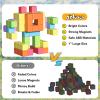 Apluses Magnetic Blocks for Toddlers Toys, Magnetic Building Cubes Toy for Sensory STEM Autism Education Preschool, Magnet Toys for 3 4 5 6 Year Old, Birthday Gifts Games for Boys Girls view 3